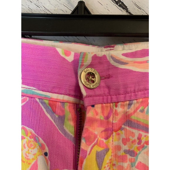 Lilly Pulitzer Bright Short Pink Colorful Size 0 Shorts With Pockets - Picture 3 of 8